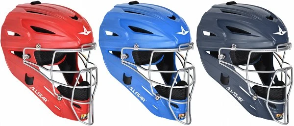 All-Star MVP2510M Youth Level Solid Matte Finish Catcher's Helmet 4 All-Star MVP2510M Youth Level Solid Matte Finish Catcher's Helmet - Image 2
