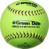 Worth Green Dot AHD11SY 11 Inch ASA Slowpitch Softball -Base Ball Pro World worth green dot ahd11sy 11 inch asa slowpitch softball 11